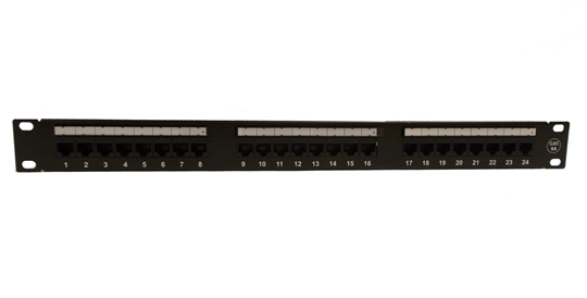 Cat6A 24 Port Unshielded 1U Copper Patch Panel label markers  Cat6A 24 Port Unshielded 1U Copper Patch Panel label markers