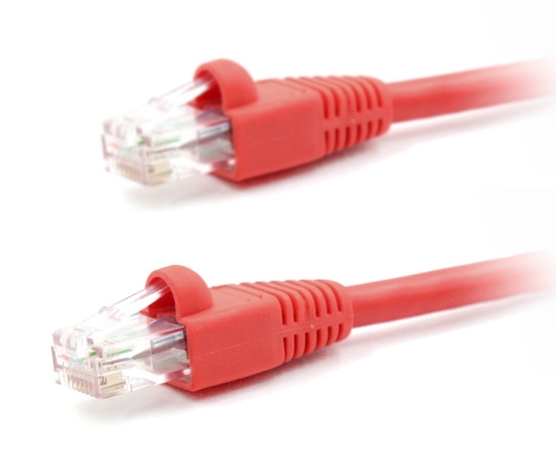 25ft Cat5e 350MHz UTP Ethernet Red