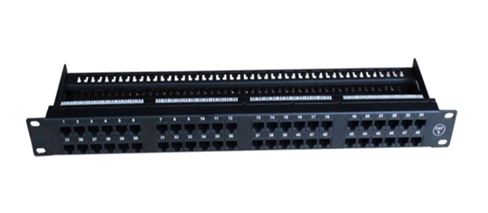 Cat6A 48 Port Unshielded 1U Copper Patch Panel  Cat6A 48 Port Unshielded 1U Copper Patch Panel