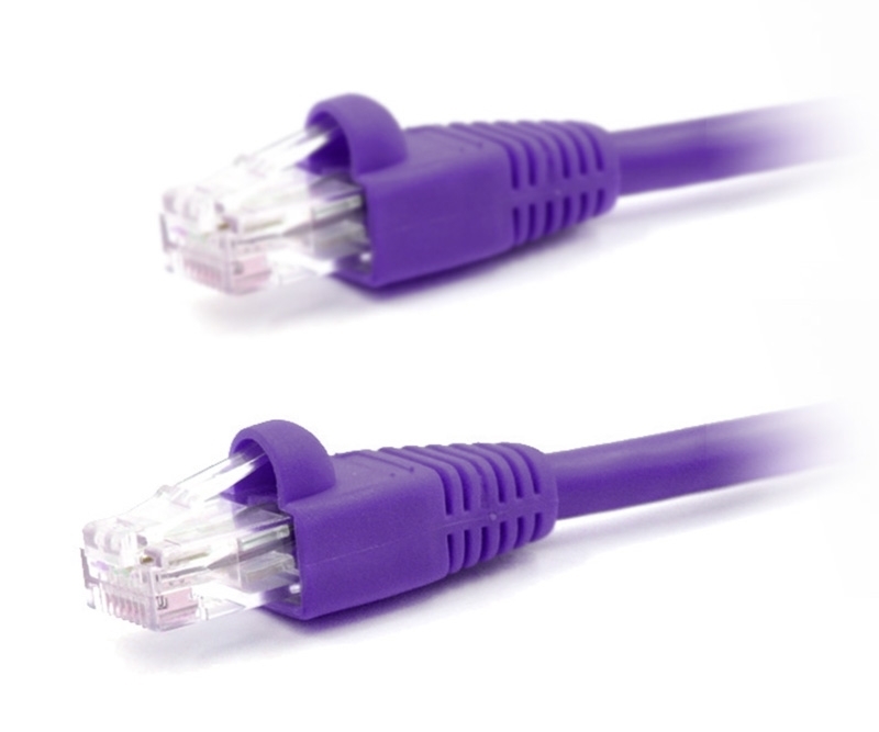2ft Cat5e 350MHz UTP Ethernet Purple