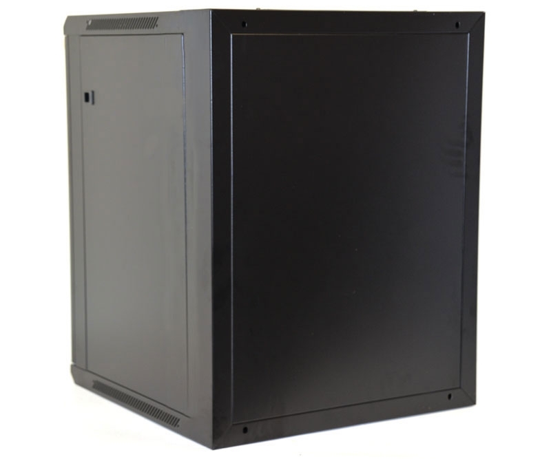 15U Wall Mount Equipment Cabinet Glazed Door Single