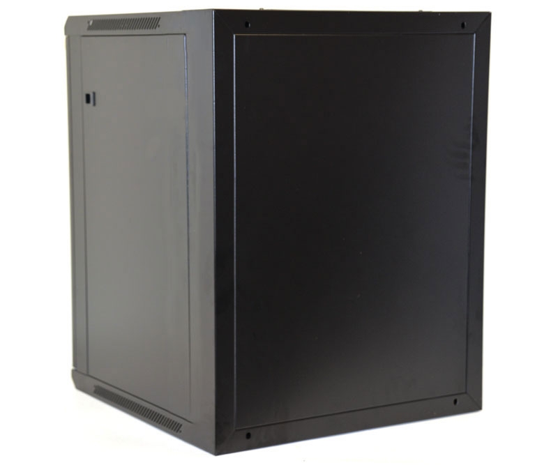 15U Wall Mount Equipment Cabinet Glazed Door Single