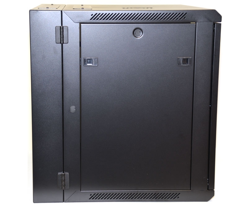 12U Wall Mount Equipment Cabinet Glazed Door Double