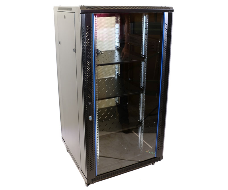 27U Network Server Rack Single Vented Rear Door