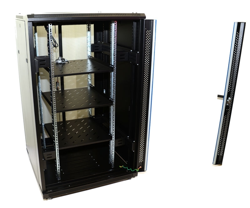 27U Network Server Rack Single Vented Rear Door