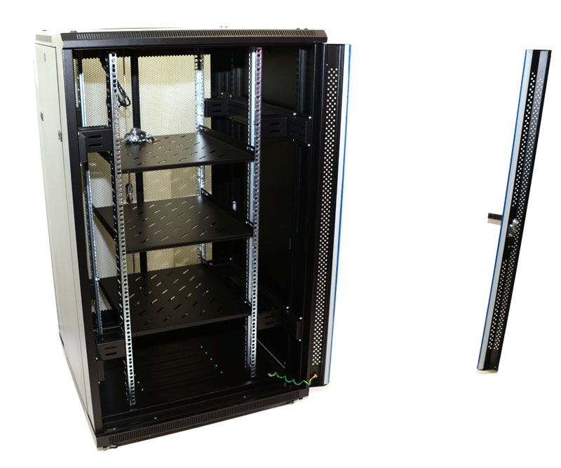 32U Network Server Rack Single Vented Rear Door