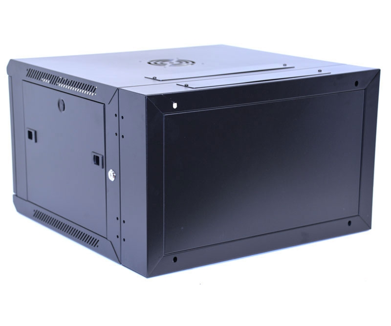 6U Wall Mount Equipment Cabinet Vented Border Double