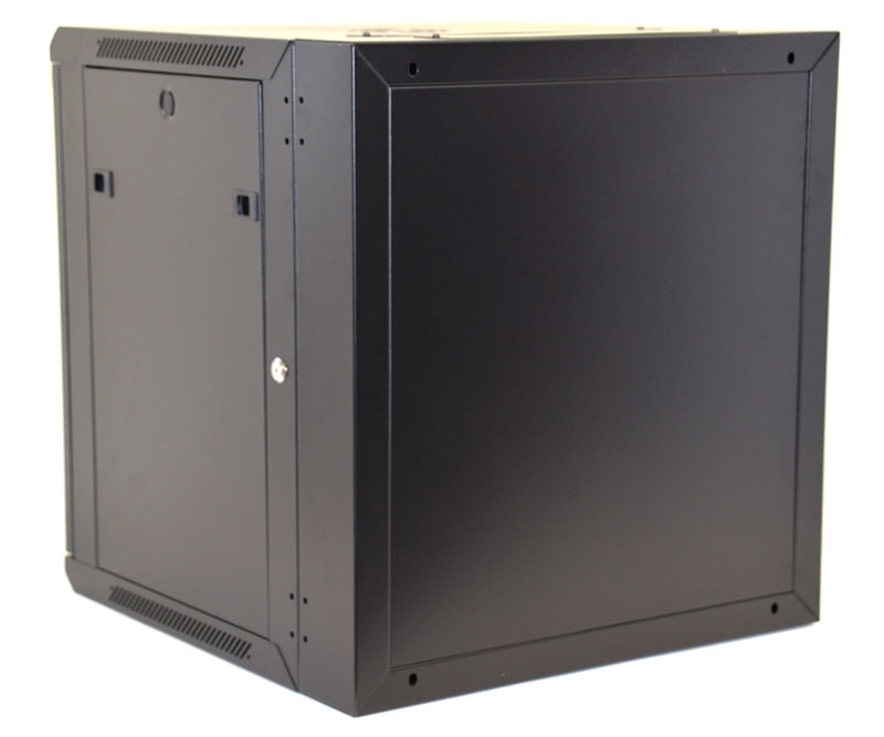 12U Wall Mount Equipment Cabinet Mesh Door Double