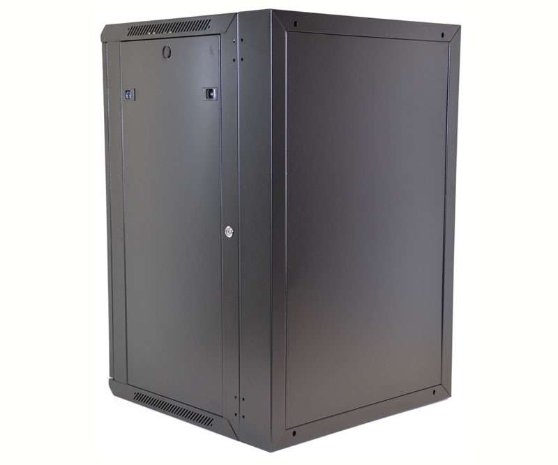 15U Wall Mount Equipment Cabinet Glazed Door Single