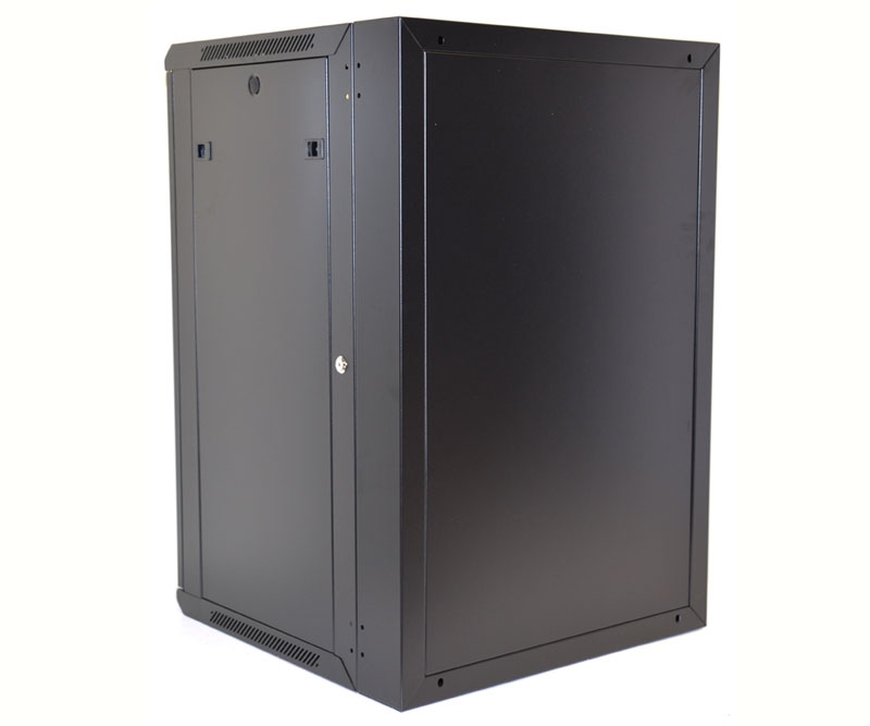 18U Wall Mount Equipment Cabinet Vented Border Double