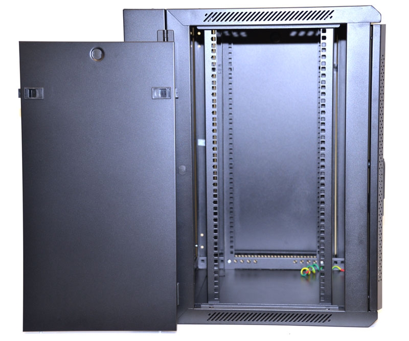 15U Wall Mount Equipment Cabinet Vented Border Double