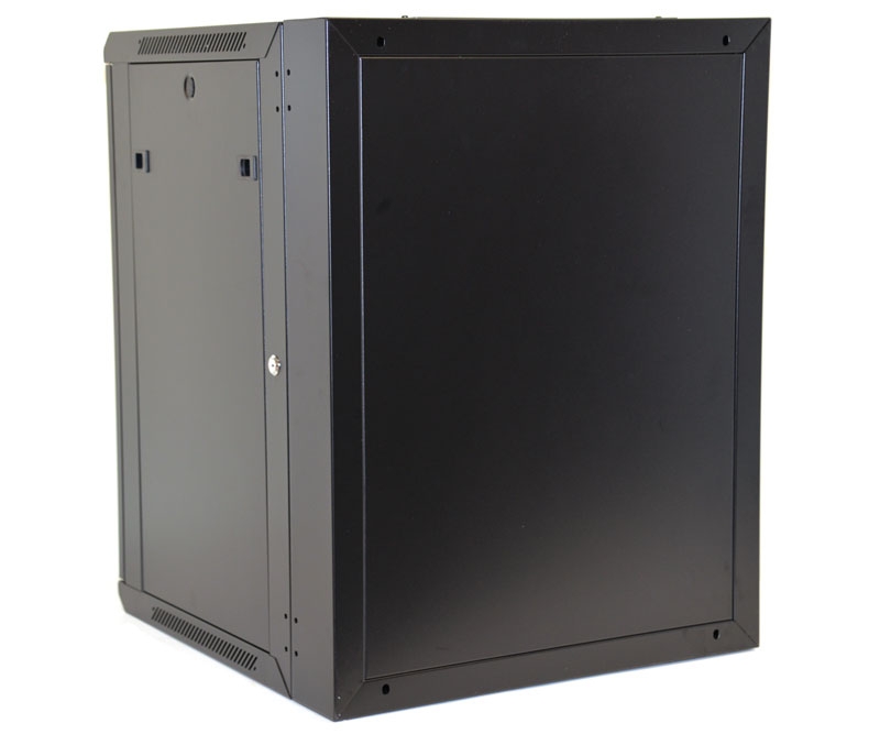 15U Wall Mount Equipment Cabinet Vented Border Double