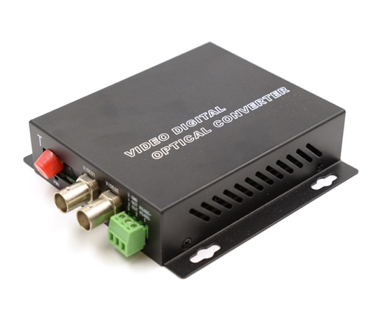 2 Channel Video Over Fiber Optic Converter with Data  2 Channel Video Over Fiber Optic Converter with Data