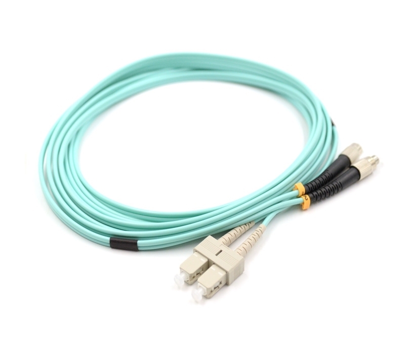 1m SC to FC Duplex OM3 Multimode Patch Cable