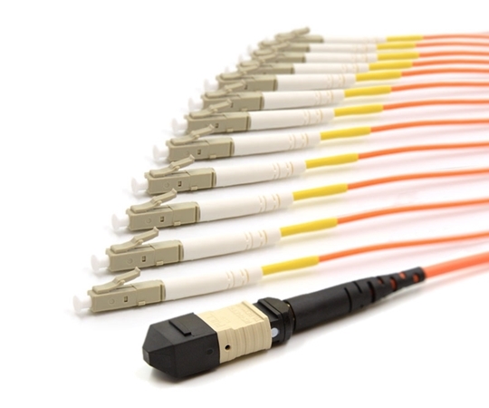 1m MTP Male to 12 LC UPC 12 Fiber Multimode OM1 625/125 Fanout Cable  1m MTP Male to 12 LC UPC 12 Fiber Multimode OM1 625/125 Fanout Cable