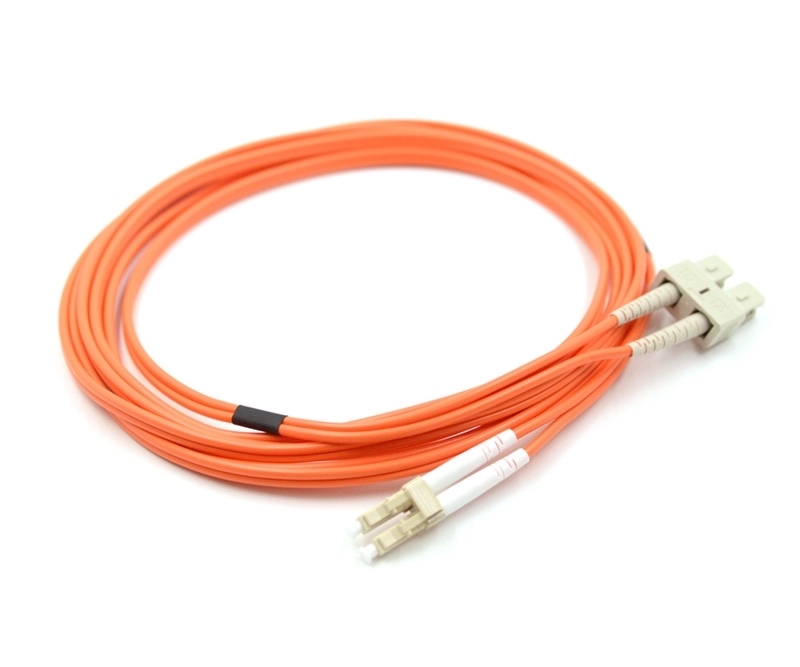 2m LC to SC Duplex 625 Armored Fiber Cable