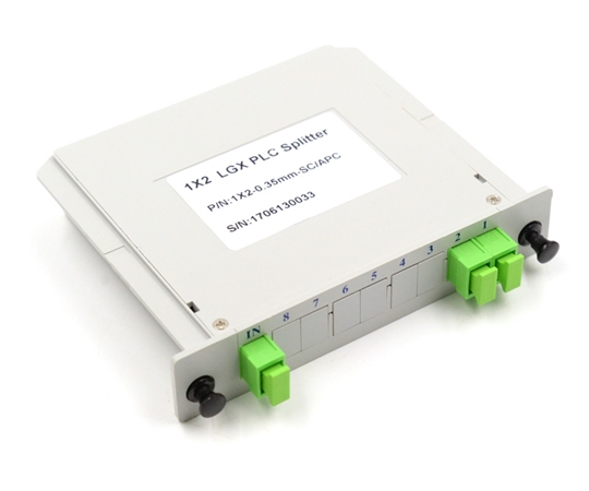 1x2 PLC SC/APC Fiber Optic Splitter in ABS Box  1x2 PLC SC/APC Fiber Optic Splitter in ABS Box