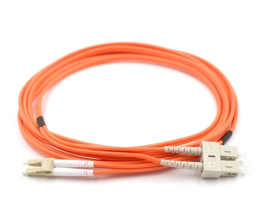 10m LC to SC Duplex 625 Armored Fiber Cable  10m LC to SC Duplex 625 Armored Fiber Cable
