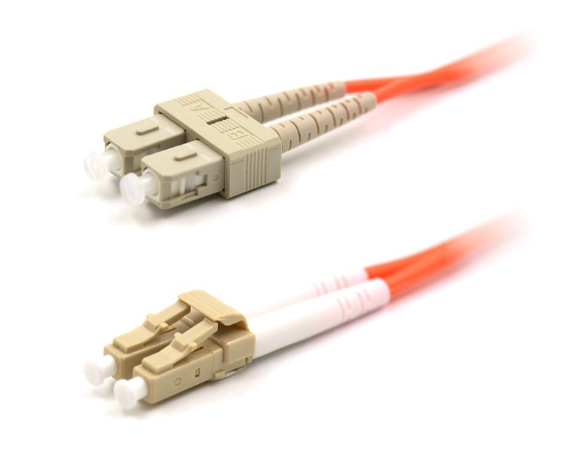 10m LC to SC Duplex 625 Armored Fiber Cable