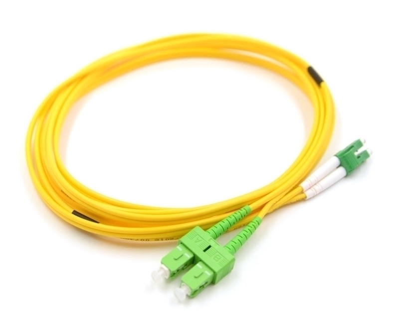 25m LC/APC to SC/APC Duplex Singlemode Patch Cable