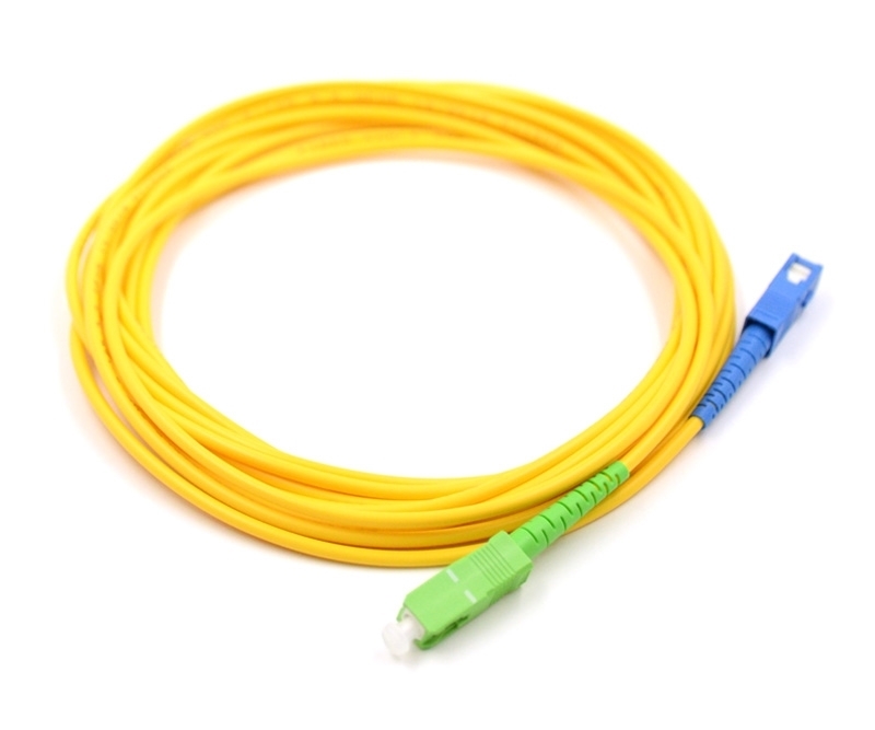 20m SC to SC/APC Simplex Singlemode Patch Cable