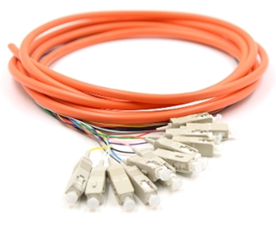 3m 12 Fiber SC Pigtail Multimode OM1  3m 12 Fiber SC Pigtail Multimode OM1