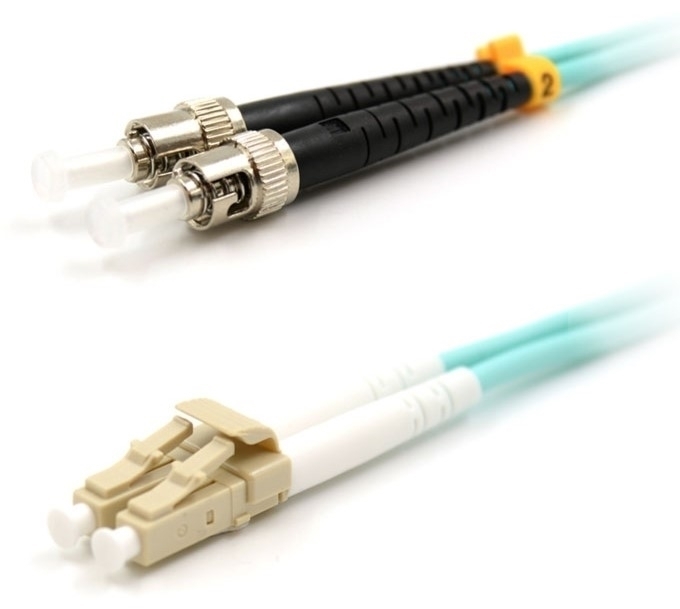 3m LC to ST Duplex OM3 Multimode Patch Cable