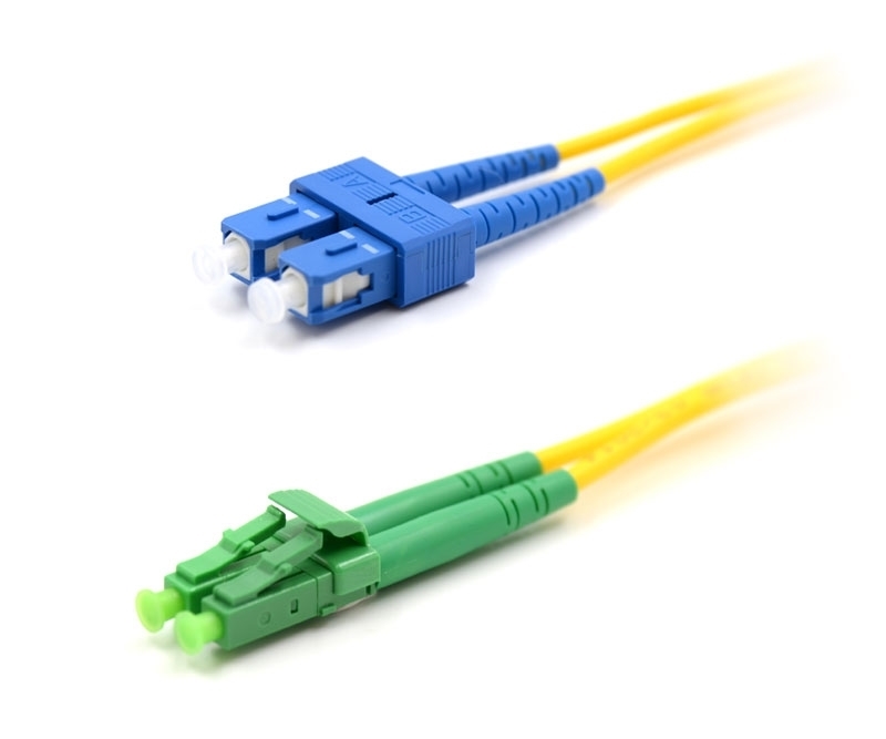 15m SC to LC/APC Duplex Singlemode Patch Cable