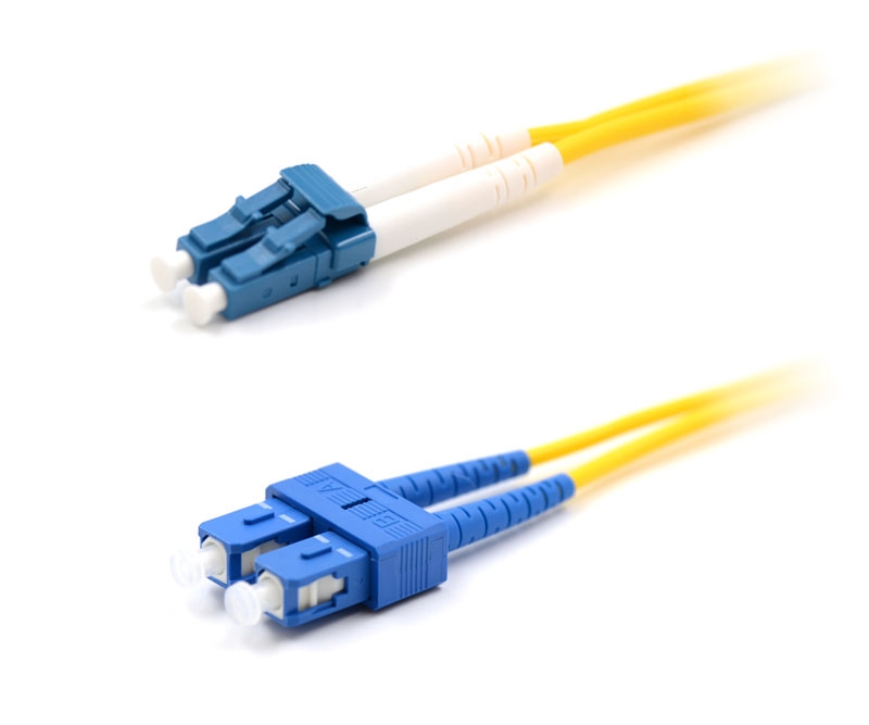 10m LC to SC Duplex Singlemode Armored Fiber Cable