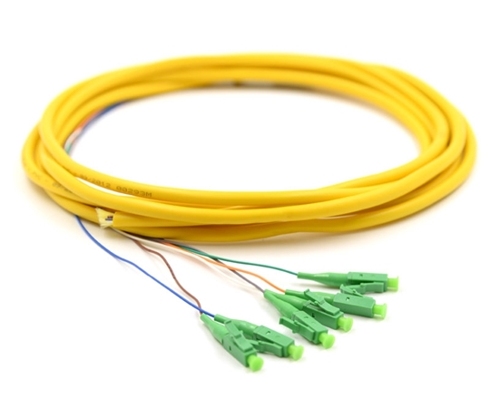 3m 6 Fiber LC/APC Pigtail Singlemode OS2  3m 6 Fiber LC/APC Pigtail Singlemode OS2