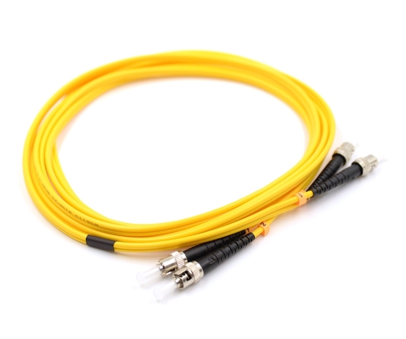 25m ST to ST Duplex Singlemode Armored Fiber Cable