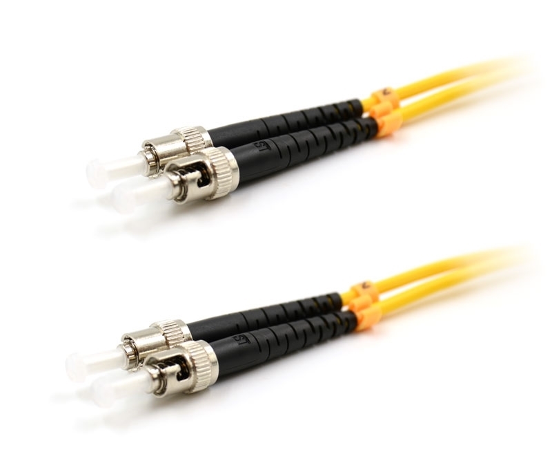 25m ST to ST Duplex Singlemode Armored Fiber Cable