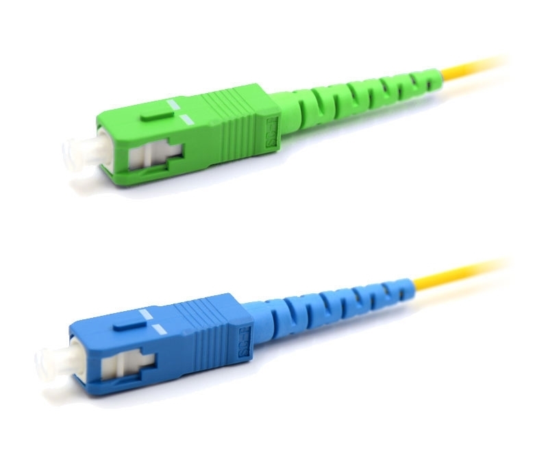 15m SC to SC/APC Simplex Singlemode Patch Cable