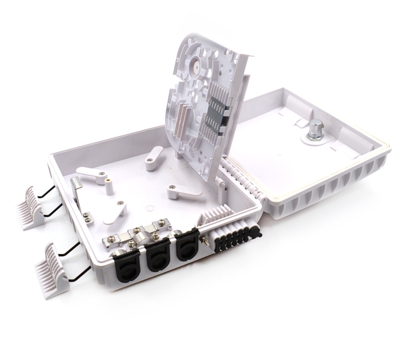 16 Splice Fiber Optic Termination Box 15 Ports
