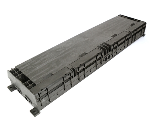 48 Fiber Inline Splice Enclosure 8 Port 1 Tray  48 Fiber Inline Splice Enclosure 8 Port 1 Tray