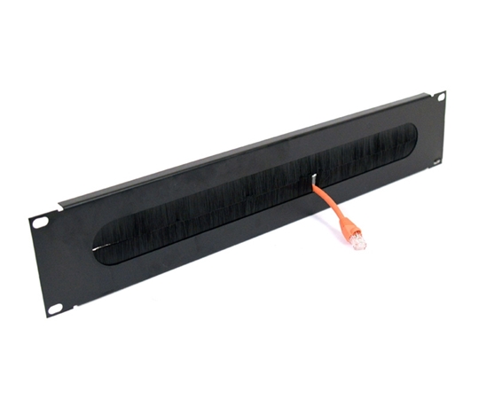 2U Horizontal Brush Panel Metal  2U Horizontal Brush Panel Metal