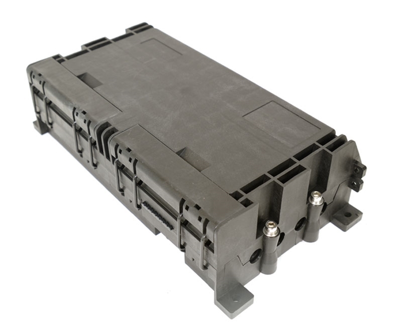 48 Fiber Inline Splice Enclosure 8 Port 1 Tray
