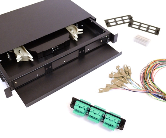 6 Fiber SC OM3 50/125 1U Splicing Patch Panel Kit  6 Fiber SC OM3 50/125 1U Splicing Patch Panel Kit