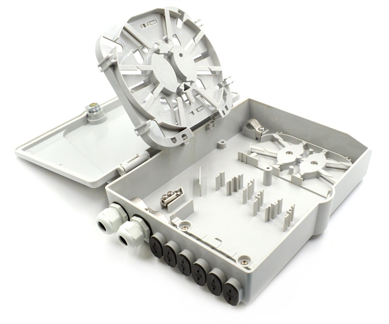 12 Adapter Slot 12 Splice Fiber Optic Termination Box 14 Ports